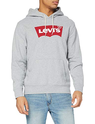 Levi's T2 Std Graphic Sudadera, Co Hm Two Colour Hoodie Heather Grey, L para Hombre