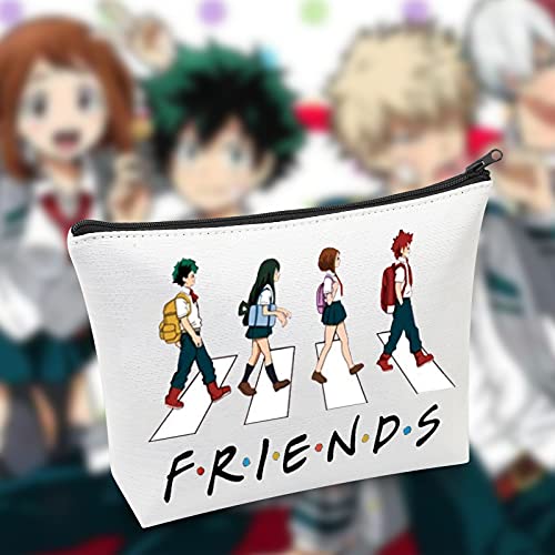 LEVLO My Hero Academia Bolsa de Cosméticos Cosméticos Cosméticos Cosméticos Regalo Anime Manga Anime Maquillaje de dibujos animados Bolsa de Cremallera Bolsa Para, Hero Bag,