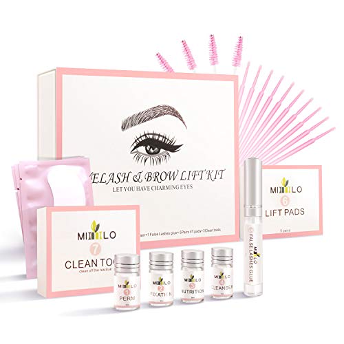 Lifting Pestañas, Scdom Lash Lift Kit y Brow Lamination Kit Levantamiento de Pestañas y Cejas Nutritivo Seguro, Semipermanente Suministros de Grado de Salón de Bricolaje Para Tratamientos de Belleza