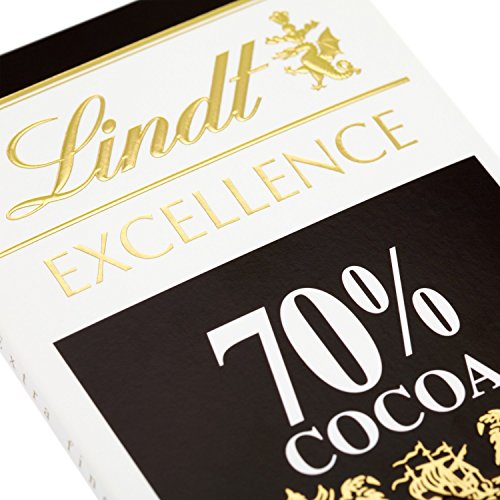 Lindt Excellence Dark Chocolate Negro Extrafino 70% Cocoa - 100 g