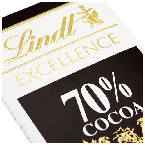 Lindt Excellence Dark Chocolate Negro Extrafino 70% Cocoa - 100 g