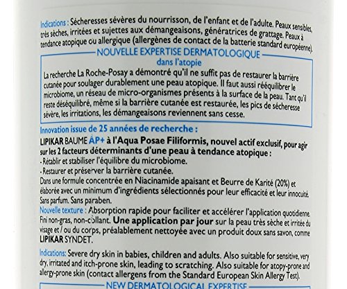 Lipikar Bálsamo de Baume AP + lipid-replenishing anti-irritation – -400 ml-13.5oz