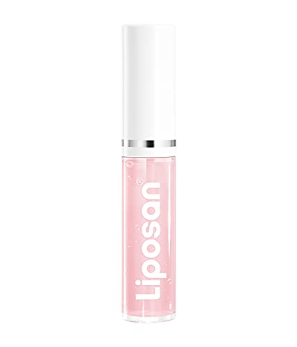 Liposan Lip Oil Gloss Clear Glow (1 x 5,5 ml), brillo labial con efecto volumen, bálsamo labial hidratante con acabado brillante, cuidado labial con fórmula vegana