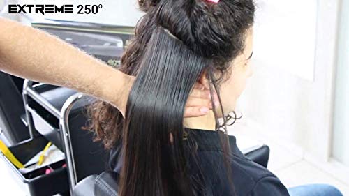 Lizze Extreme - Plancha para el cabello con tecnología Nano Titanium original de 248 °C