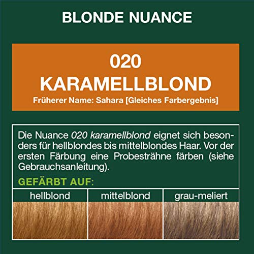 LOGONA Naturkosmetik Tinte vegetal en polvo para el cabello, 020 Rubio Caramelo, con aceite de aguacate, vegano y natural, con henna, 2 unidades de 100 g