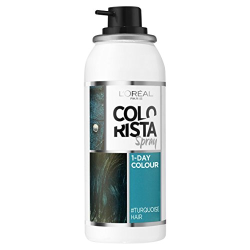 L'OREAL COLORISTA 75ML HAIR MAKE UP SPRAY TEAL