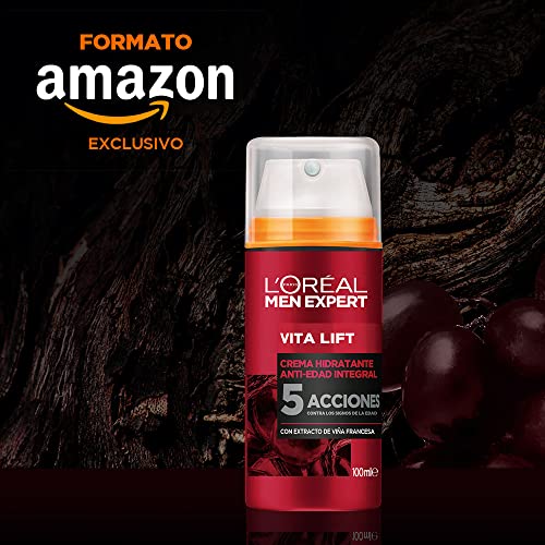 L'Oréal Men Expert VitaLift - Crema hidratante, anti-edad integral, para hombres, 100ml, formato XL