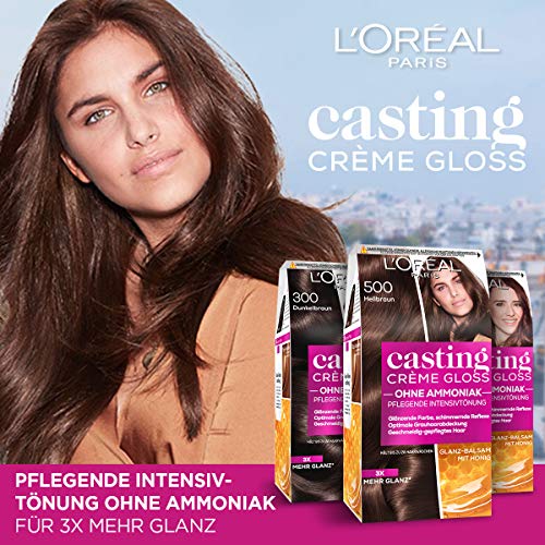 L'Oréal Paris casting Creme Gloss Color Care pelo, 500 marrón claro