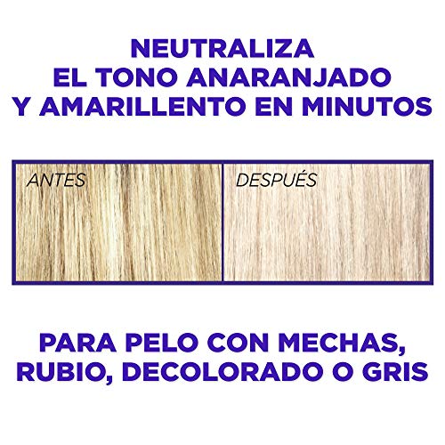 L'Oreal Paris Elvive Color Vive Champú Violeta Matizador, Para Pelo con Mechas, Decolorado o Gris, Anti-Efecto Anaranjado, Pack de 4 unidades x 200 ml, Total 800 ml