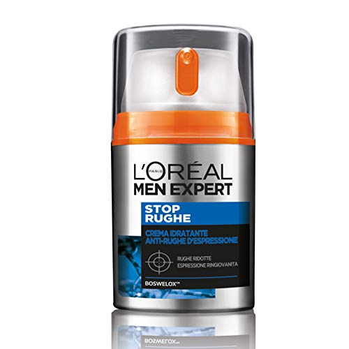 L'Oréal Paris Los Hombres De Arrugas Experto De-Arrugas Anti-Arrugas De Expresión Crema Hidratante (50ml)