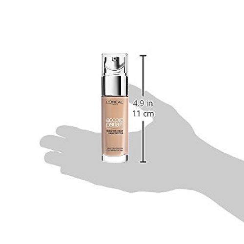 L’Oréal Paris Make-Up Designer Accord Parfait - 7.D/7.W Golden Amber - Foundation base de maquillaje Frasco dispensador Líquido - Base de maquillaje