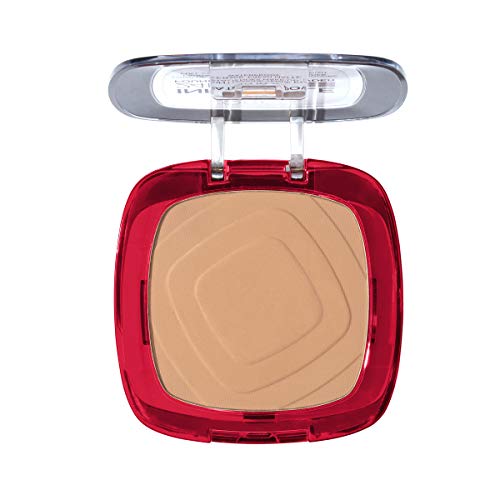 L'Oréal Paris Polvos Compactos Mate Infalible 24H, Larga Duración, Cobertura Media-Alta, Resistente al Agua, Tono: 140 Golden Beige, 50 g