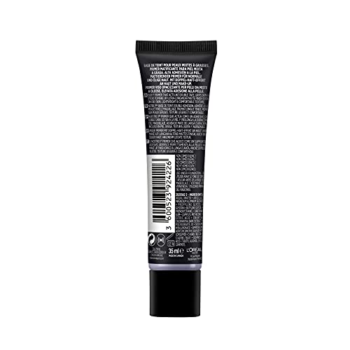 L'Oréal Paris Prebase Alisadora Infalible Super Grip Primer, Larga Duración 24H, Acabado Mate, Pieles Mixtas a Grasas, 35 ml