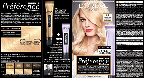 L'Oréal Paris Préférence Coloration Permanente 01 Prague Blond Très Très Clair Naturel