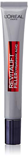 L'Oréal Paris Revitalift Filler Contorno De Ojos Revitalizante, Con Ácido Hialurónico Puro + Paris Dermo Expertise Paris Revitalift Filler Crema De Noche Revitalizante