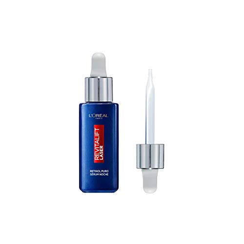 L'Oréal Paris Sérum de Noche Revitalift Laser con Retinol Puro, Cuidado Antiedad, Corrige Arrugas Profundas, 30ml