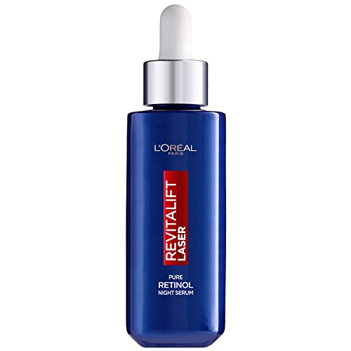 L'Oréal Paris Sérum de Noche Revitalift Laser con Retinol Puro, Cuidado Antiedad, Corrige Arrugas Profundas, 50ml