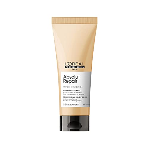 L’Oréal Professionnel | Acondicionador Tratamiento Reconstructor para cabellos secos y dañados, Absolut Repair, SERIE EXPERT, 200mL