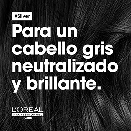 L'Oréal Professionnel Champú Neutralizador Para Cabellos Grises, Blancos O Rubios Claros, Silver, Serie Expert, Sin Fragancia, 300 Mililitro