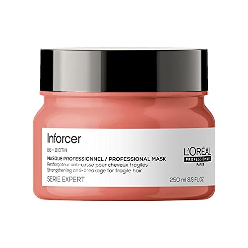 L’Oréal Professionnel | Mascarilla Antirrotura para cabellos largos, frágiles y quebradizos, Inforcer, SERIE EXPERT, 250 ml