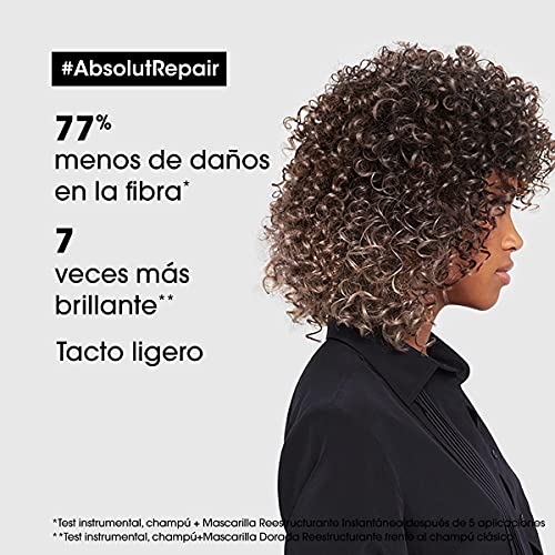 L’Oréal Professionnel | Mascarilla Tratamiento reconstructor para cabellos secos y dañados, Absolut Repair, SERIE EXPERT, 250ml