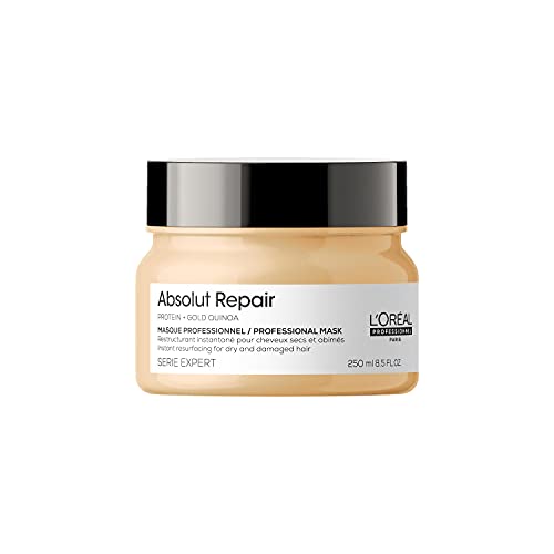 L’Oréal Professionnel | Mascarilla Tratamiento reconstructor para cabellos secos y dañados, Absolut Repair, SERIE EXPERT, 250ml