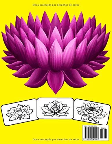 LOTO LIBRO DE COLOREAR: Fantástica y maravillosa edición de diseños únicos Lotus Coloring Book para niños