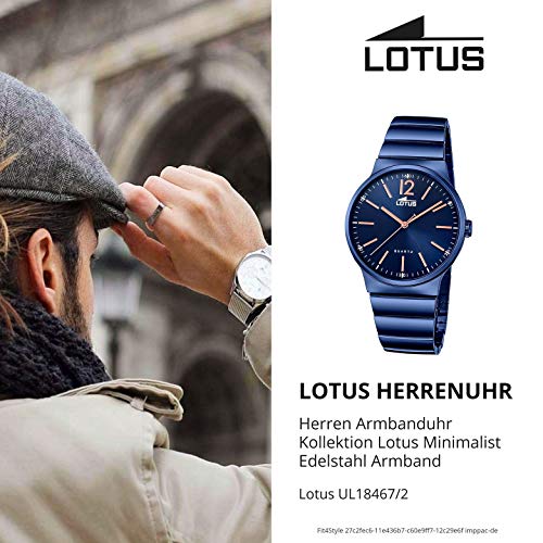 Lotus Minimalist 18467/2 Reloj de Pulsera para hombres Momento Estelar de Diseño