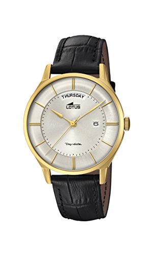 Lotus Watches Reloj Análogo clásico para Hombre de Cuarzo con Correa en Cuero 18421/1