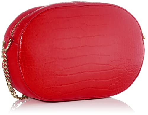 Love Moschino Colección Otoño Invierno 2021, Bolso de Hombro para Mujer, Rojo, Talla única