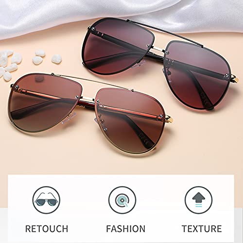 LQG Gafas de Sol polarizadas Femeninas Delgadas Gafas de Sol Coreanas Cat'S Eye Fashion New Tide Online Celebrity Glasses Protección UV,C