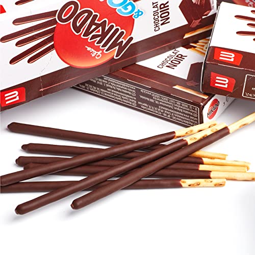 Lu - Mikado & Go, Palitos de Galleta Cubiertos de Chocolate Negro - 936 g