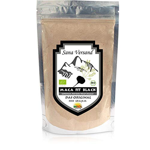 Maca fit negra 500g puro de la raíz de maca organica, original del Peru es fantástico para estimular los niveles de energía antes del ejercicio Maca andina natural alta en vitamina B1, B