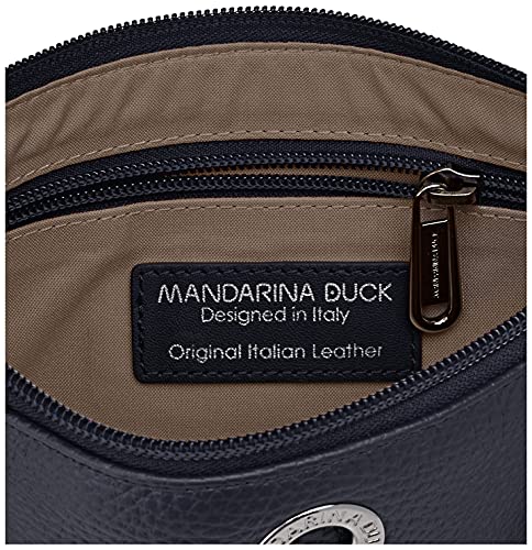 Mandarina Duck Mellow Leather P10FZT41, Neceser para Mujer, Dress Blue, 25x16x4 (L x H x W)