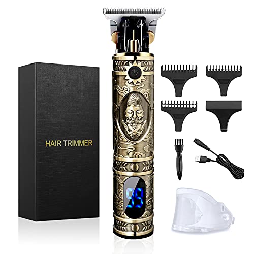 Maquina Cortar Pelo Profesional, Cortapelos Hombre Maquinilla Cortar Pelo Profesional Recortadora de Pelo con Pantalla Digital LCD Recortadora Maquina de Cortar el Pelo Ideal para Contornos