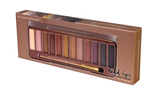 Markwins Essentials Naked Eyes - Paleta de Sombras de Ojos - Paleta con 12 Sombras de Ojos Naturales - Set de Maquillaje Profesional - California Collection - Kit de Maquillaje para Mujeres