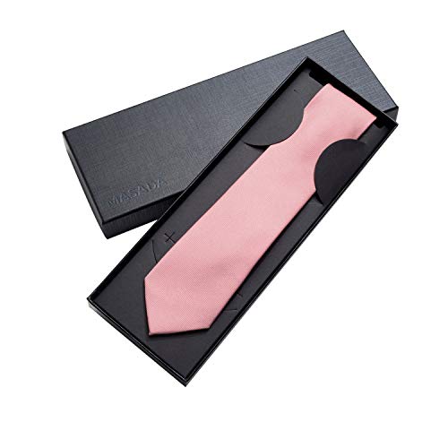 MASADA Corbata para Hombre elaborada a mano y con gran esmero 6 cm de ancho - Rosa pastel