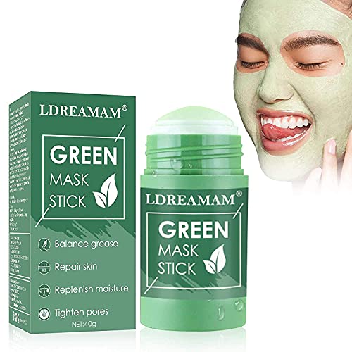 Mascarilla de té verde,mascarilla sólida de Control de Aceite,Mascarilla de limpieza profunda,Se utiliza para la limpieza profunda de los poros, el control de la grasa y la hidratación.