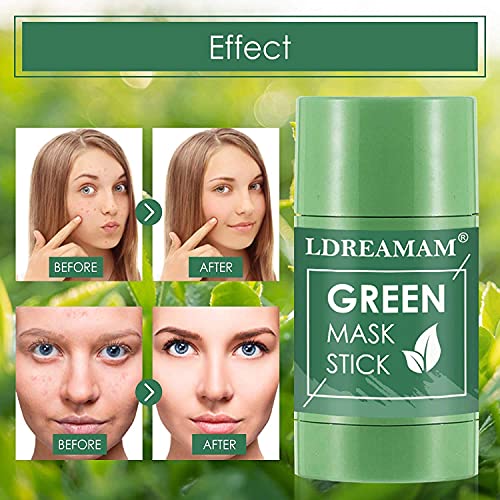 Mascarilla de té verde,mascarilla sólida de Control de Aceite,Mascarilla de limpieza profunda,Se utiliza para la limpieza profunda de los poros, el control de la grasa y la hidratación.