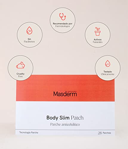 MASDERM | Parches Anticeluliticos Reductores | 28 uds | Parches Para Adelgazar | Parches Adelgazantes Abdomen | Parches Reductores de Grasa y Tonificador | Mujer y Hombre | Cafeína Coffee Arabica