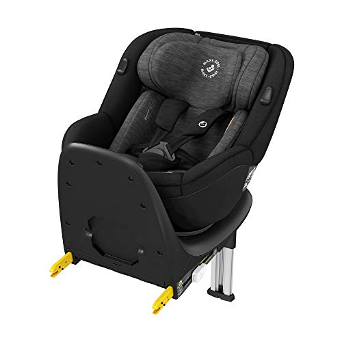 Maxi-Cosi Mica, Silla de Coche Giratoria 360° Isofix, Silla Auto Reclinable y Contramarcha, Con Reductor Bebé Recién Nacido, 0 Meses- 4 Años, Color Authentic Black