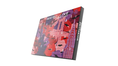 MAYBELLINE New York - Calendario De Adviento 202 De Maquillaje Con 24 Productos Sorpresa De La Marca - Incluye Maquillaje Para Ojos, Labios, Rostro Y Uñas, Multicolor,