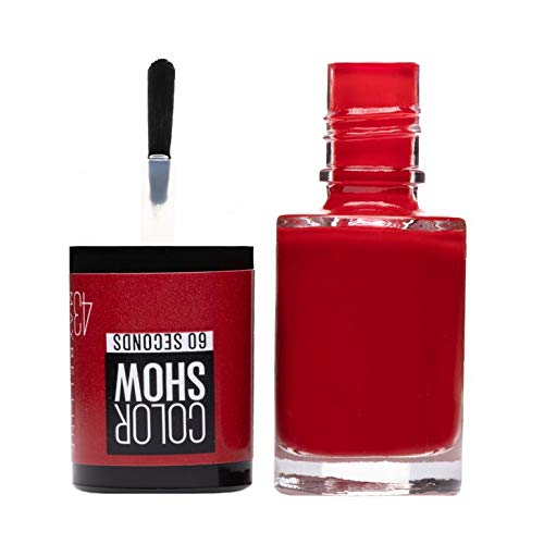 Maybelline New York Color Show Esmalte de Uñas, Tono: Color Show 043 Red Apple