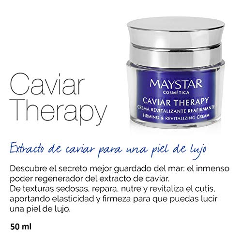 Maystar Skincare | Crema Facial Revitalizante Reafirmante con Extracto de Caviar | Caviar Therapy | 50 ml