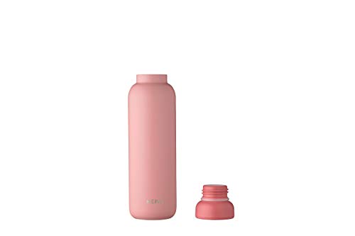 Mepal Ellipse-Botella térmica de 500 ml, Color Rosa nórdico, Mantiene Las Bebidas frías o Calientes Durante Mucho Tiempo, Acero Inoxidable, Doble Pared Aislante, a Prueba de Fugas