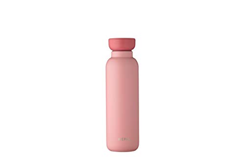 Mepal Ellipse-Botella térmica de 500 ml, Color Rosa nórdico, Mantiene Las Bebidas frías o Calientes Durante Mucho Tiempo, Acero Inoxidable, Doble Pared Aislante, a Prueba de Fugas