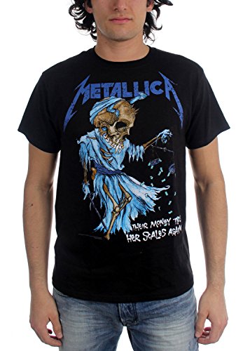 Metallica Doris_Men_bl_TS: L Camiseta, Negro (Black Black), Large para Hombre