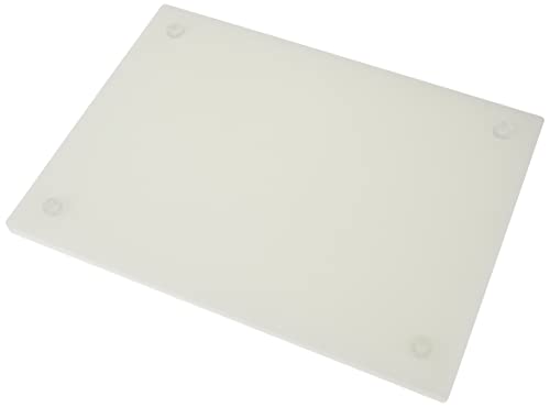 Metaltex - Tabla de cocina, Polietileno, Blanco, 38 x 28 x 1,5 cm