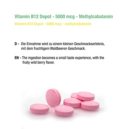 Metilcobalamina, vitamina B12 Depot (5000 mcg)