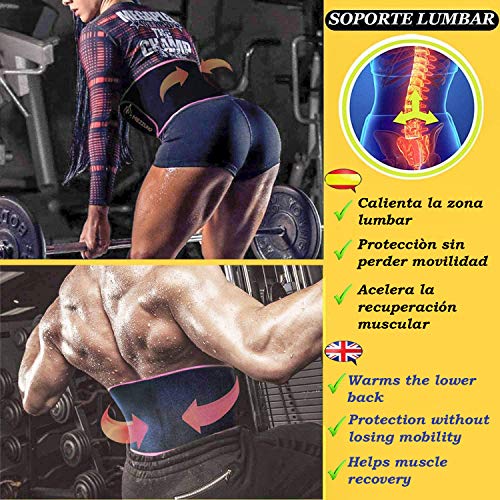 mezzuno Fajas Reductoras Abdomen Mujer y Hombre para Sudar-Fajas Reductoras Adelgazantes Mujer de Neopreno-Faja Reductora Hombre Efecto Sauna- Fajas Reductoras Mujer-RS L/XL